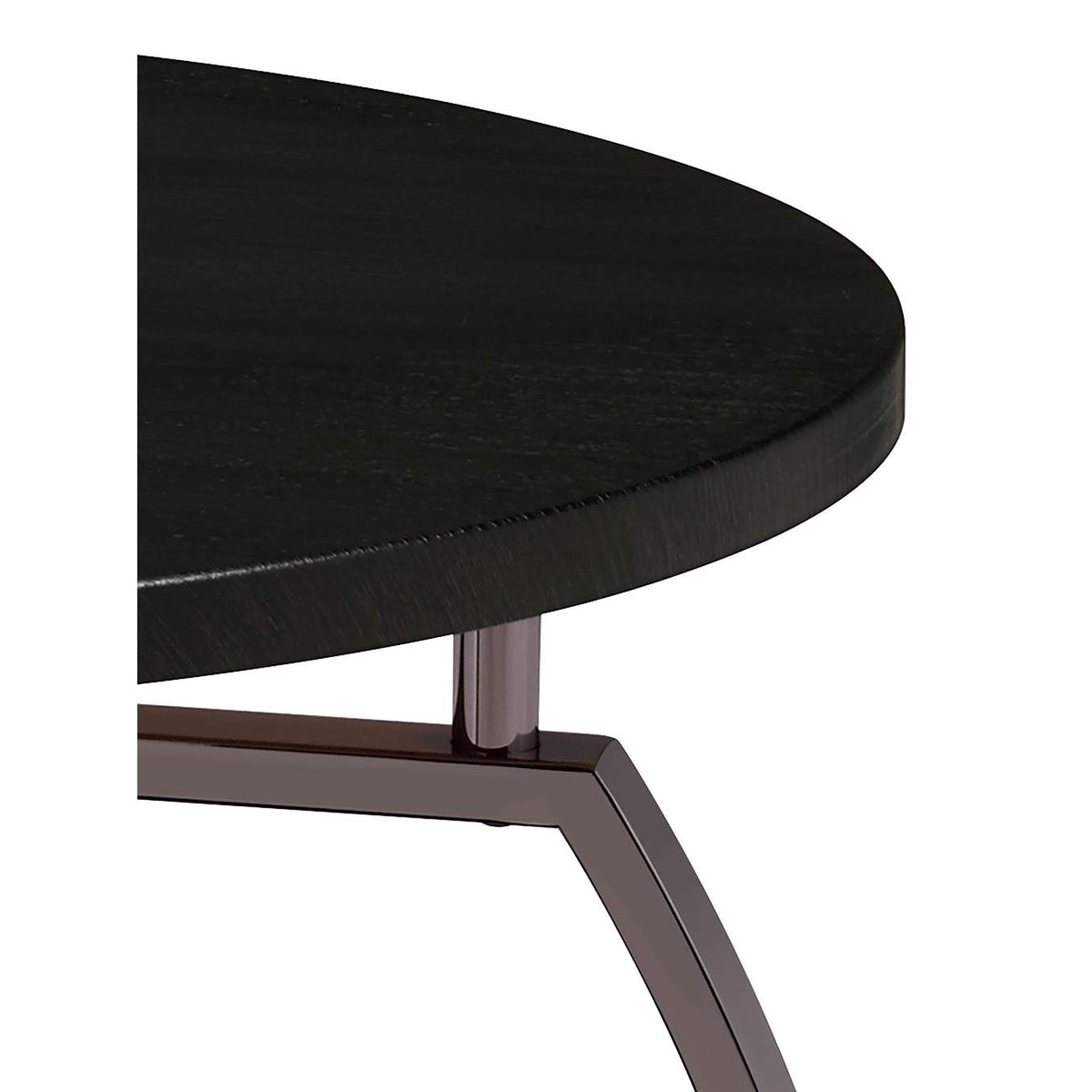 722208-S3 Dacre 3-piece Round Coffee and End Table Set Dark Charcoal