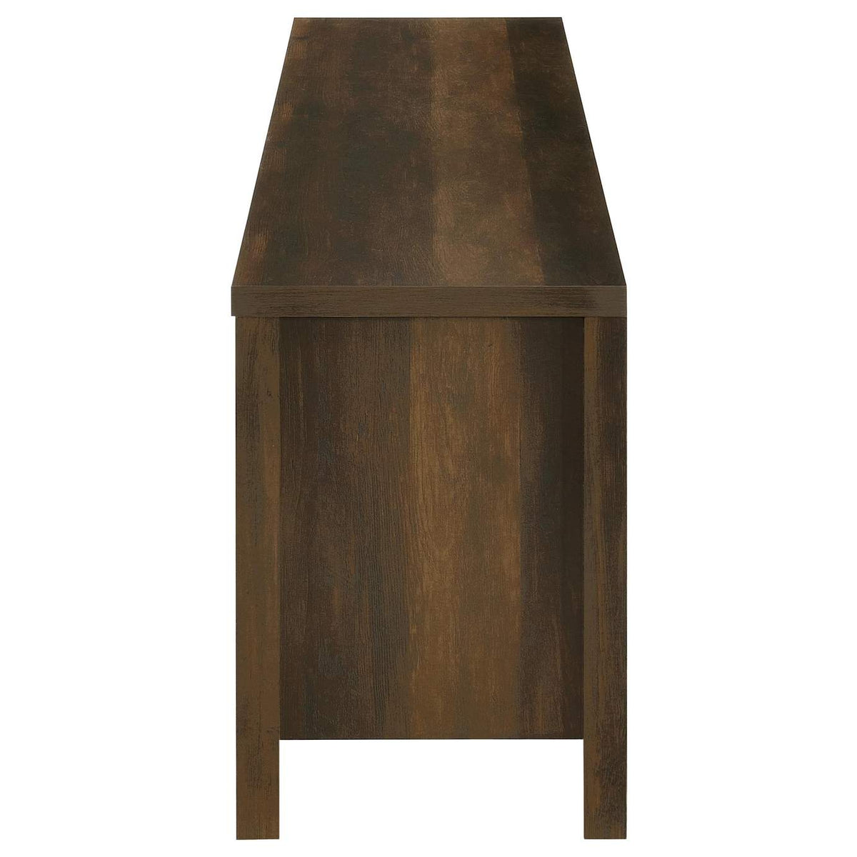 722823 Carey 79-inch TV Stand Fireplace Media Console Dark Pine