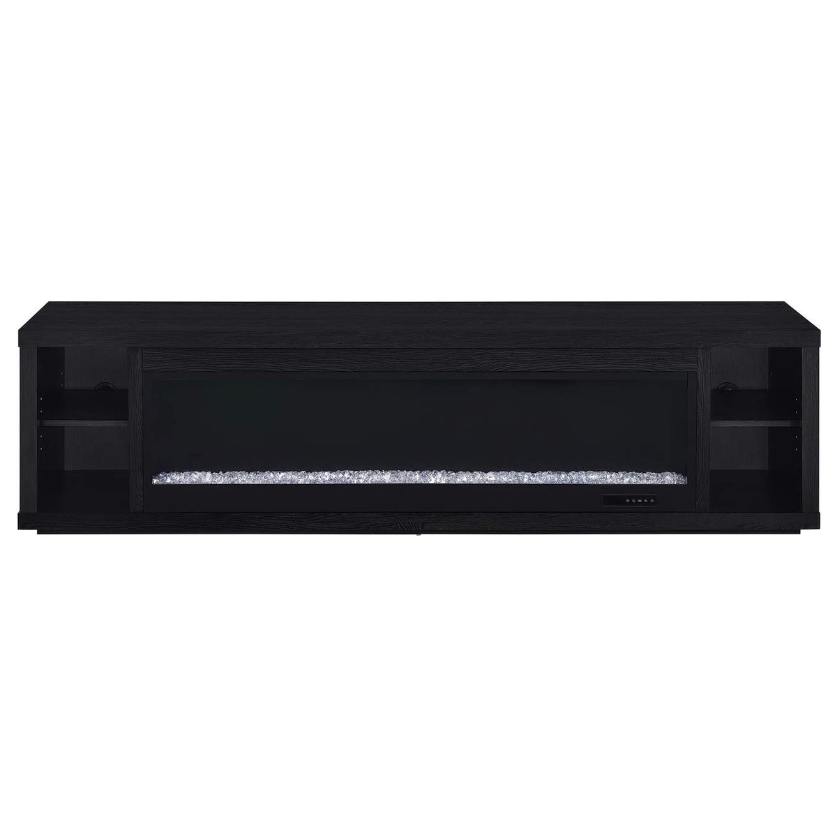 722833 Deiter 79-inch TV Stand Fireplace Media Console Black