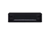 722833 Deiter 79-inch TV Stand Fireplace Media Console Black