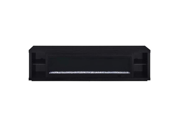 722833 Deiter 79-inch TV Stand Fireplace Media Console Black
