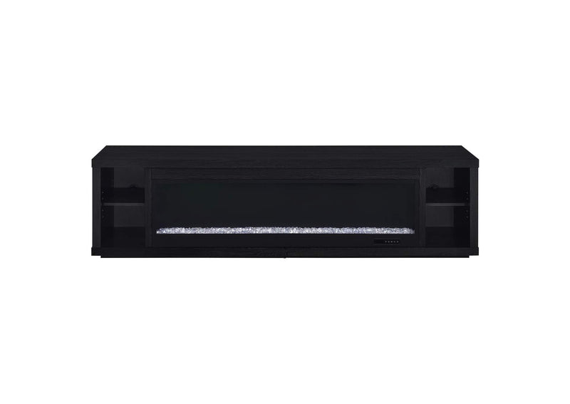 722833 Deiter 79-inch TV Stand Fireplace Media Console Black
