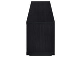 722833 Deiter 79-inch TV Stand Fireplace Media Console Black