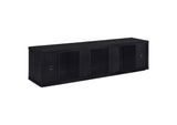 722833 Deiter 79-inch TV Stand Fireplace Media Console Black