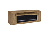 722843 Eddy 79-inch 2-door TV Stand Fireplace Media Console Mango
