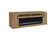 722843 Eddy 79-inch 2-door TV Stand Fireplace Media Console Mango