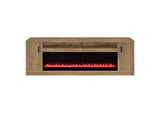 722843 Eddy 79-inch 2-door TV Stand Fireplace Media Console Mango