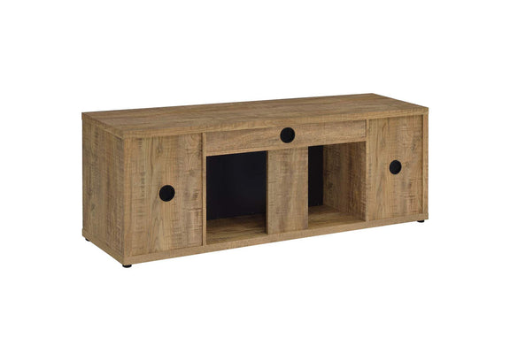 722852 Fuller 60-inch 2-door TV Stand Fireplace Media Console Mango