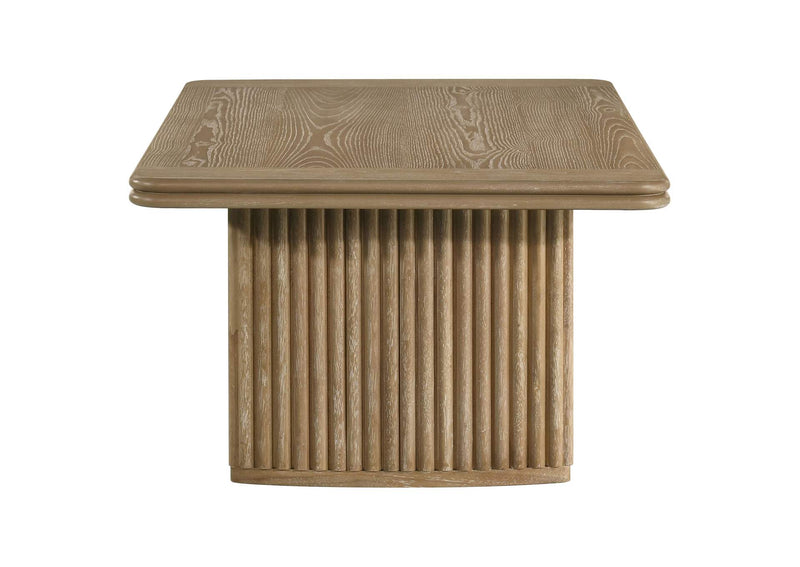 722858-S2 Adina 2-piece Wood Coffee Table Set Distressed Light Brown