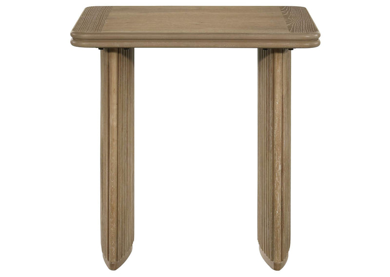 722858-S3 Adina 3-piece Wood Coffee Table Set Distressed Light Brown