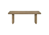 722858 Adina Rectangular Wood Coffee Table Distressed Light Brown