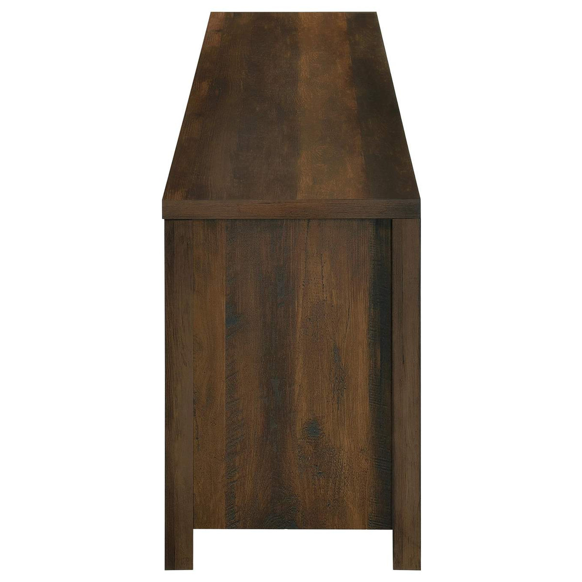 722863 Enfield 71-inch TV Stand Fireplace Media Console Dark Pine