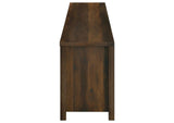 722863 Enfield 71-inch TV Stand Fireplace Media Console Dark Pine