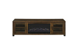 722873 Havering 71-inch TV Stand Fireplace Media Console Dark Pine
