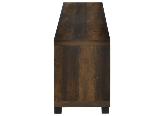 722873 Havering 71-inch TV Stand Fireplace Media Console Dark Pine