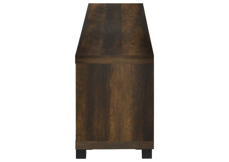 722873 Havering 71-inch TV Stand Fireplace Media Console Dark Pine