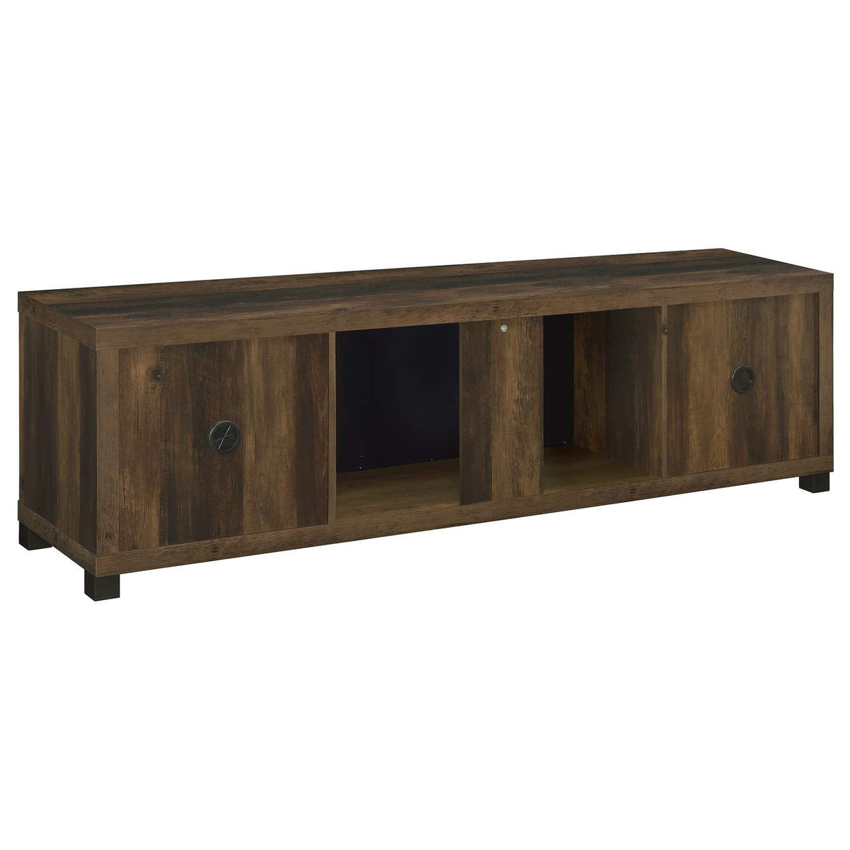 722873 Havering 71-inch TV Stand Fireplace Media Console Dark Pine