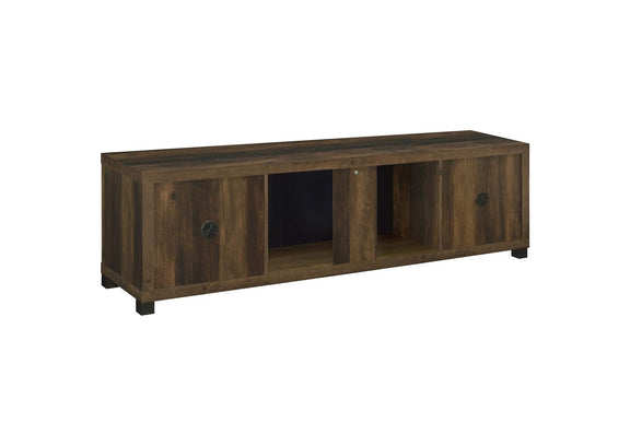 722873 Havering 71-inch TV Stand Fireplace Media Console Dark Pine