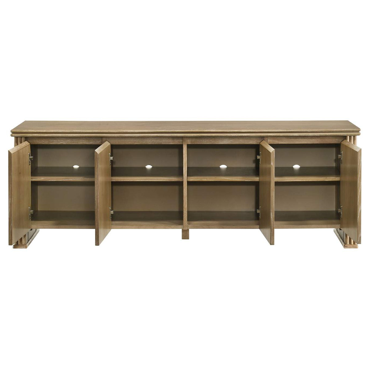 722933 Adina 70-inch TV Stand Media Console Distressed Light Brown