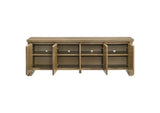722933 Adina 70-inch TV Stand Media Console Distressed Light Brown