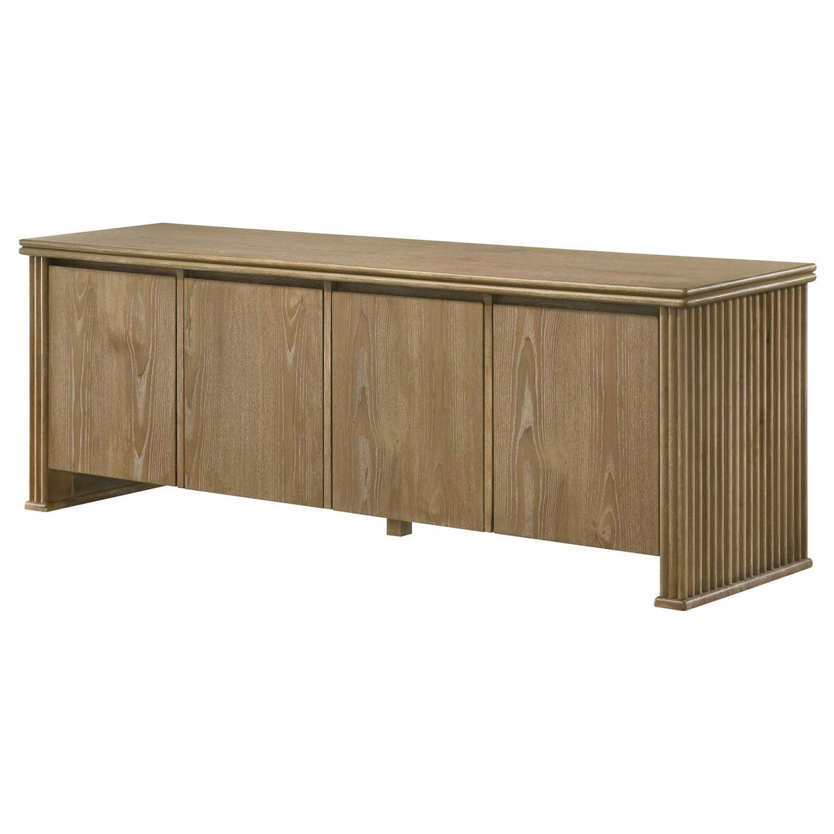 722933 Adina 70-inch TV Stand Media Console Distressed Light Brown