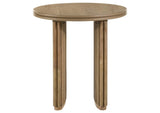 722938-S2 Adina 2-piece Round Coffee Table Set Distressed Light Brown
