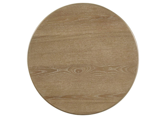 722938-S2 Adina 2-piece Round Coffee Table Set Distressed Light Brown