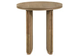 722938-S3 Adina 3-piece Round Coffee Table Set Distressed Light Brown