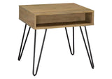 723368-S2 Fanning 2-piece Lift Top Coffee and End Table Set Golden Oak