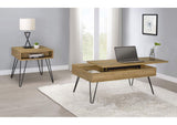 723368 Fanning Engineered Wood Lift Top Coffee Table Golden Oak