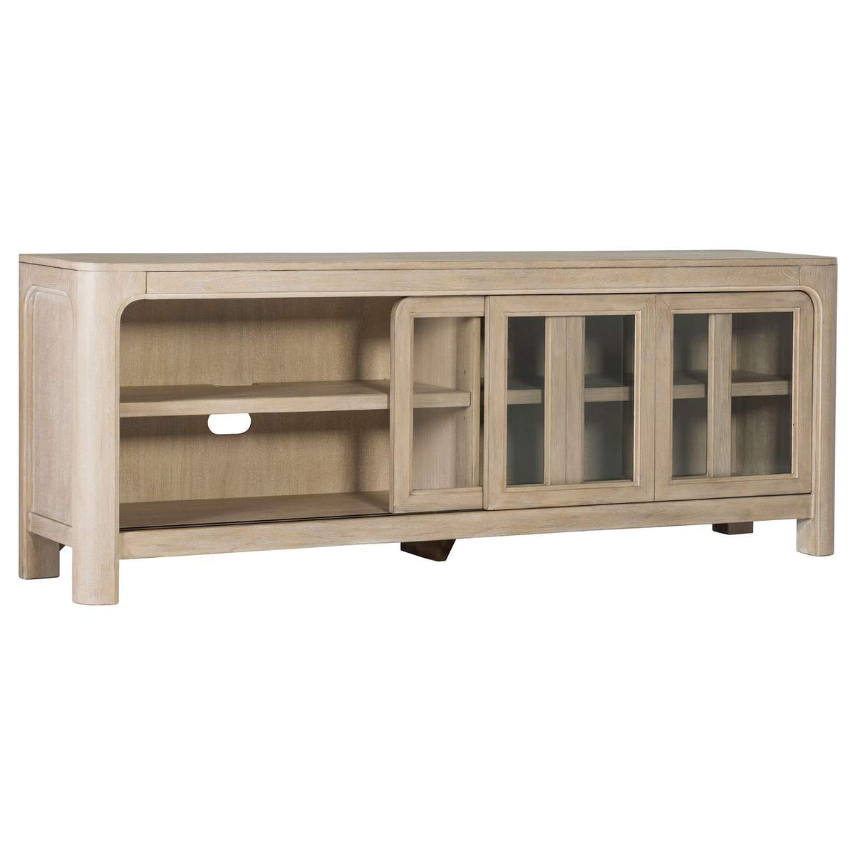 723483 Solano 71-inch 2-door TV Stand Media Console Weathered Mango