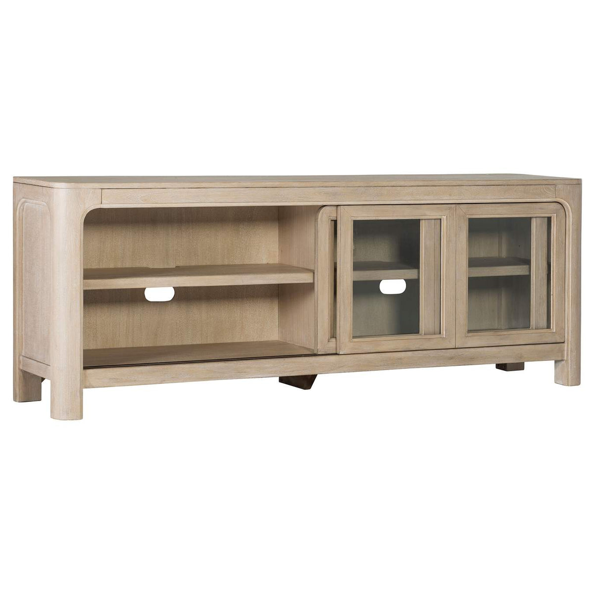 723483 Solano 71-inch 2-door TV Stand Media Console Weathered Mango