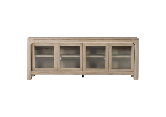 723483 Solano 71-inch 2-door TV Stand Media Console Weathered Mango