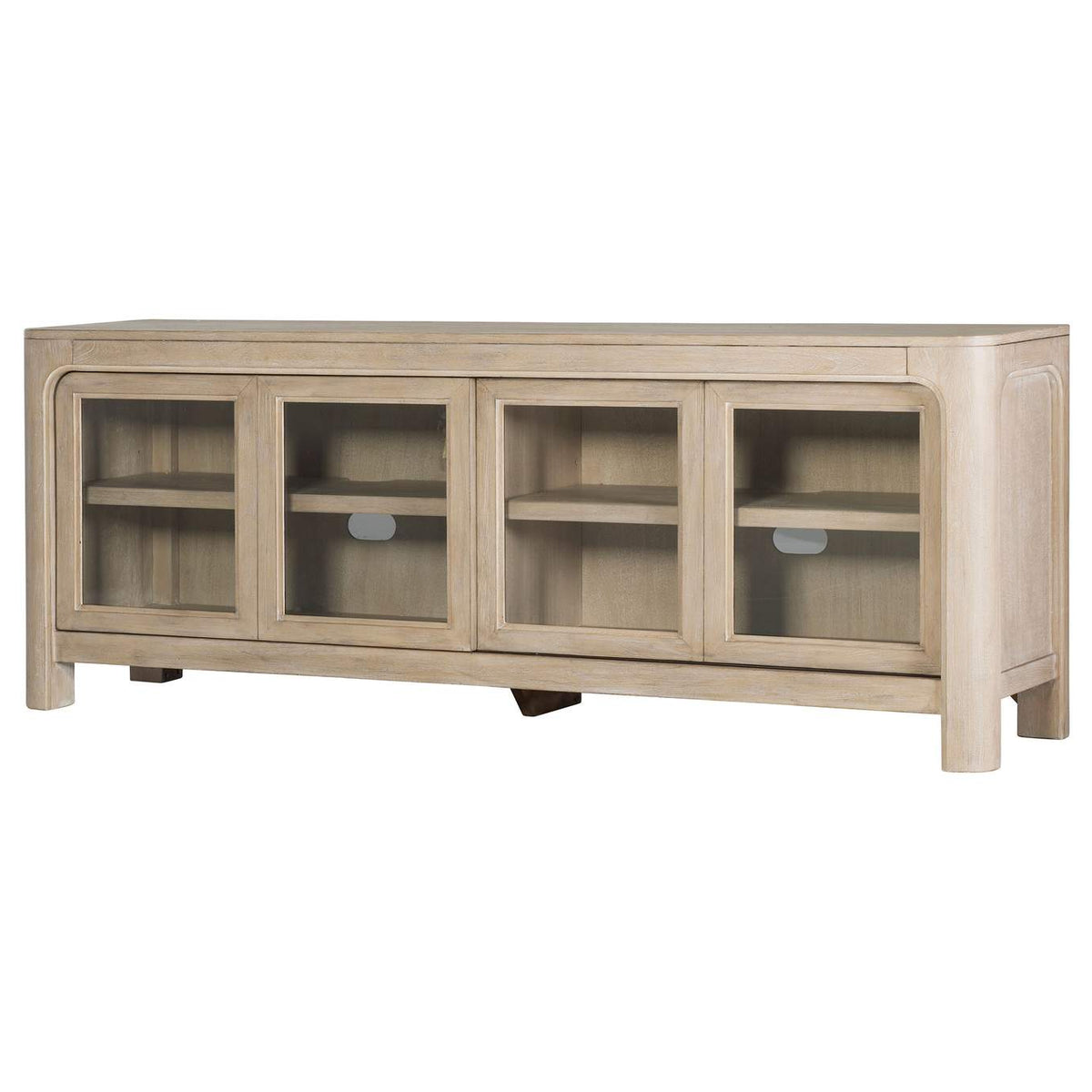 723483 Solano 71-inch 2-door TV Stand Media Console Weathered Mango