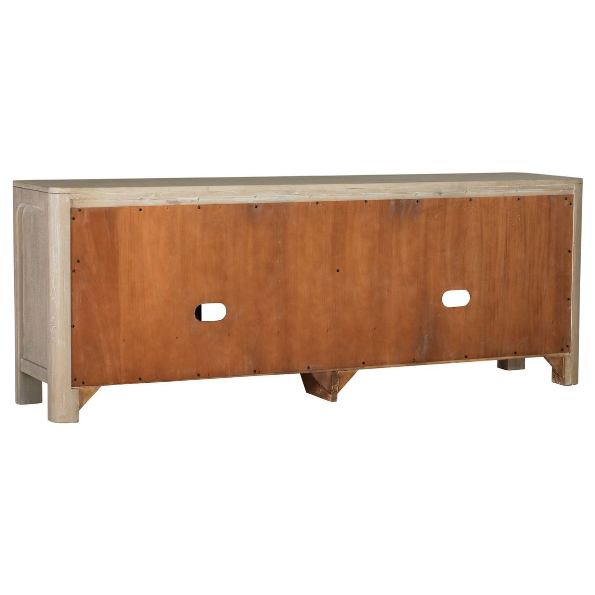 723483 Solano 71-inch 2-door TV Stand Media Console Weathered Mango