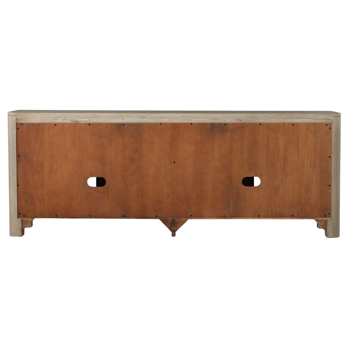 723483 Solano 71-inch 2-door TV Stand Media Console Weathered Mango