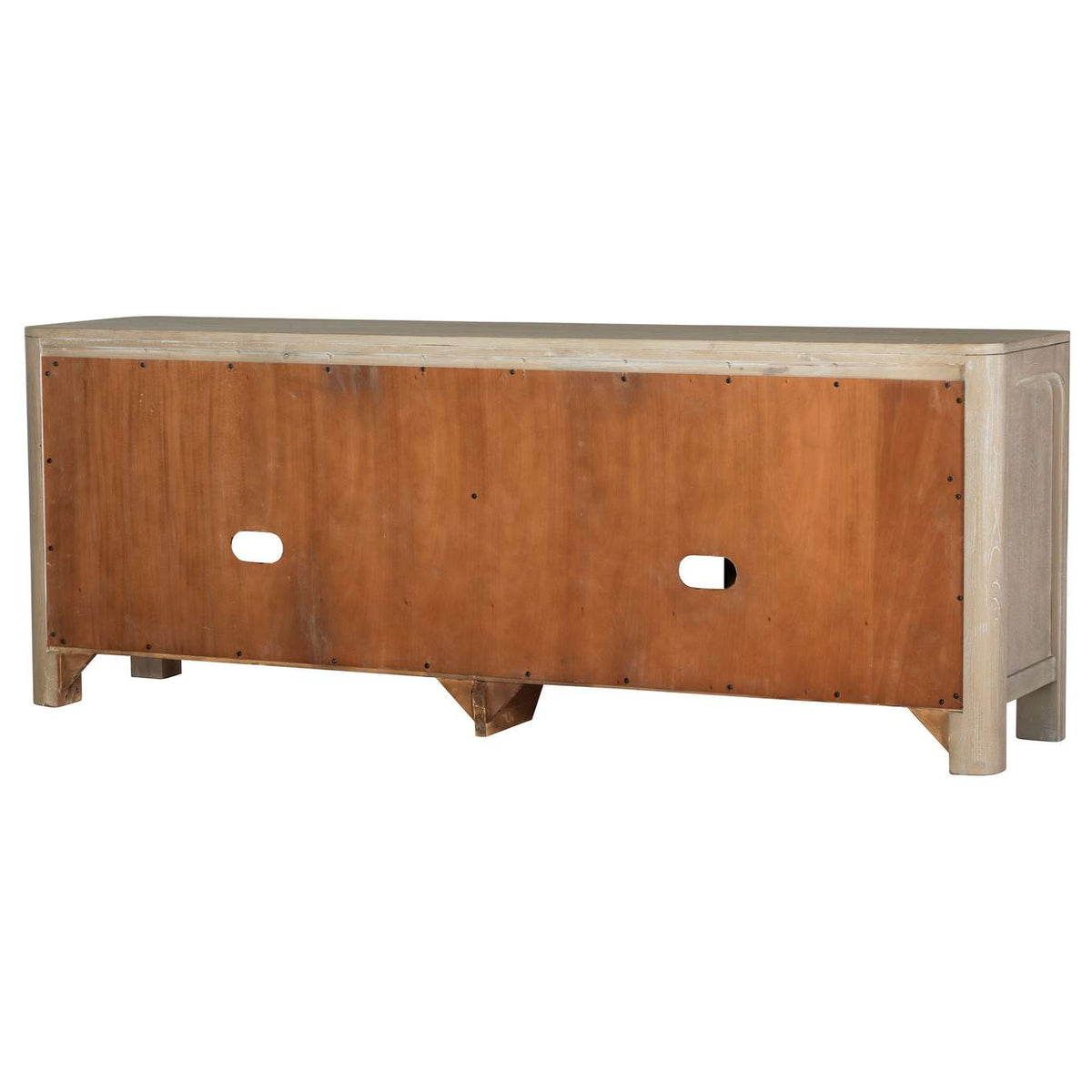 723483 Solano 71-inch 2-door TV Stand Media Console Weathered Mango
