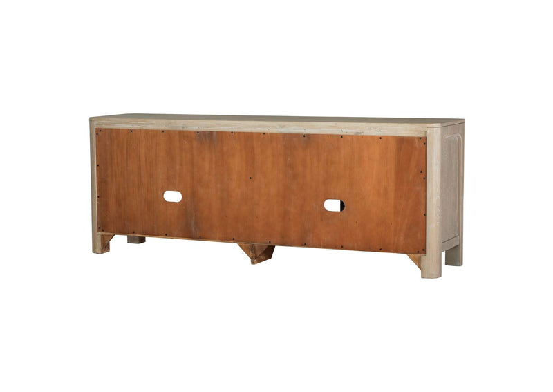 723483 Solano 71-inch 2-door TV Stand Media Console Weathered Mango