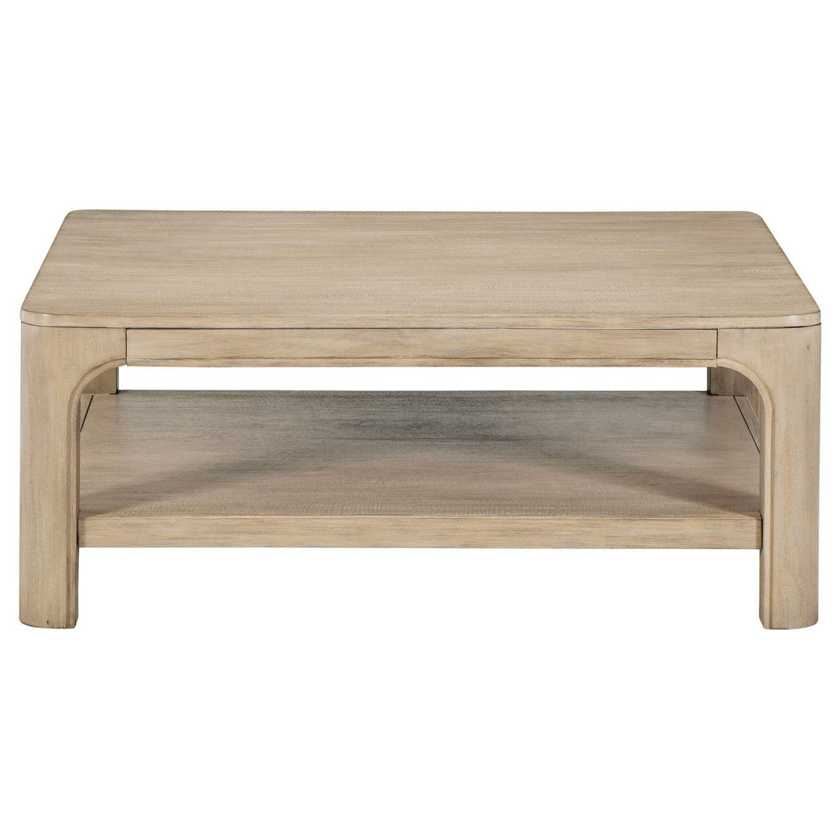 723488-S2 Solano 2-piece Square Coffee Table Set Weathered Mango