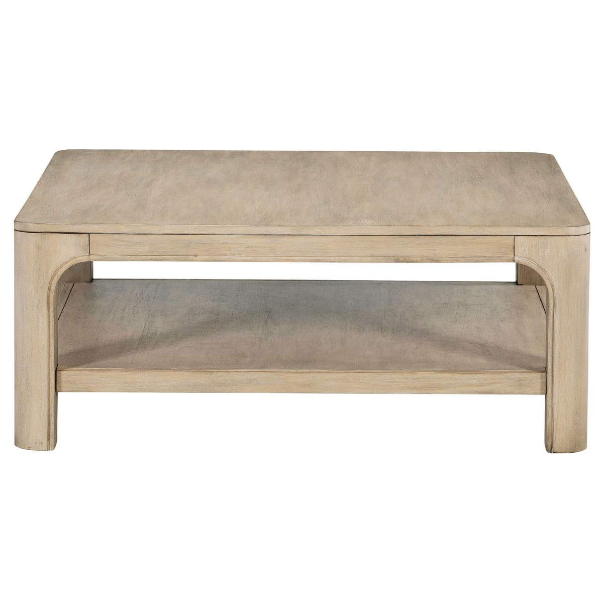 723488 Solano Square Wood Cocktail Coffee Table Weathered Mango