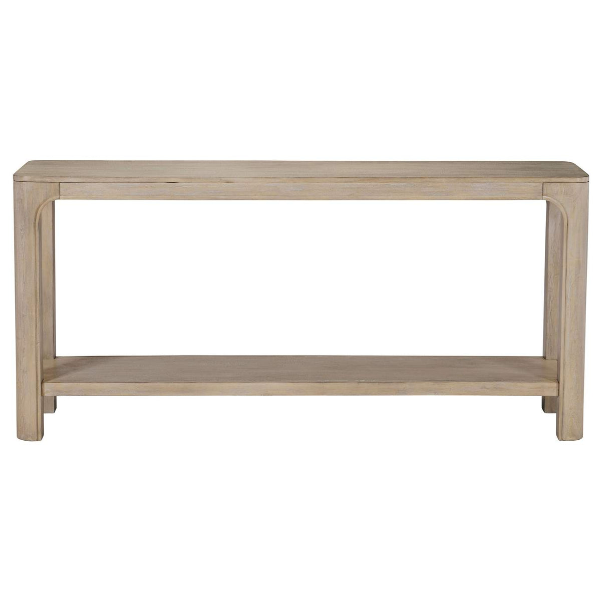 723489 Solano 64-inch Entryway Console Sofa Table Weathered Mango