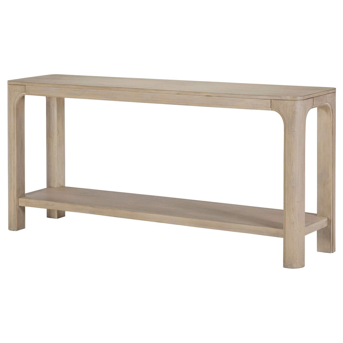 723489 Solano 64-inch Entryway Console Sofa Table Weathered Mango