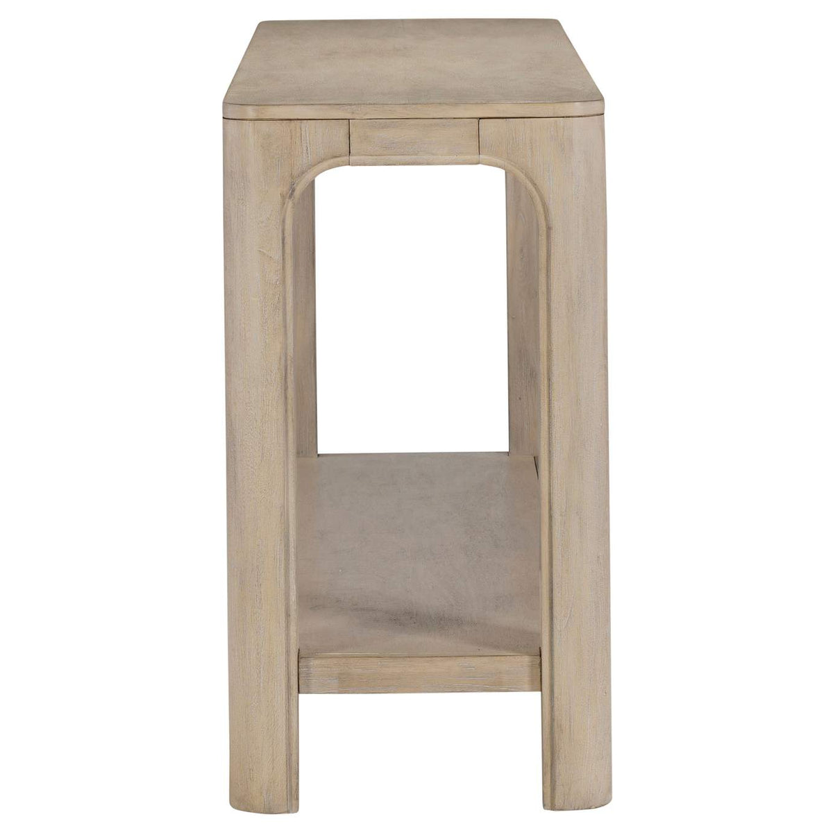 723489 Solano 64-inch Entryway Console Sofa Table Weathered Mango