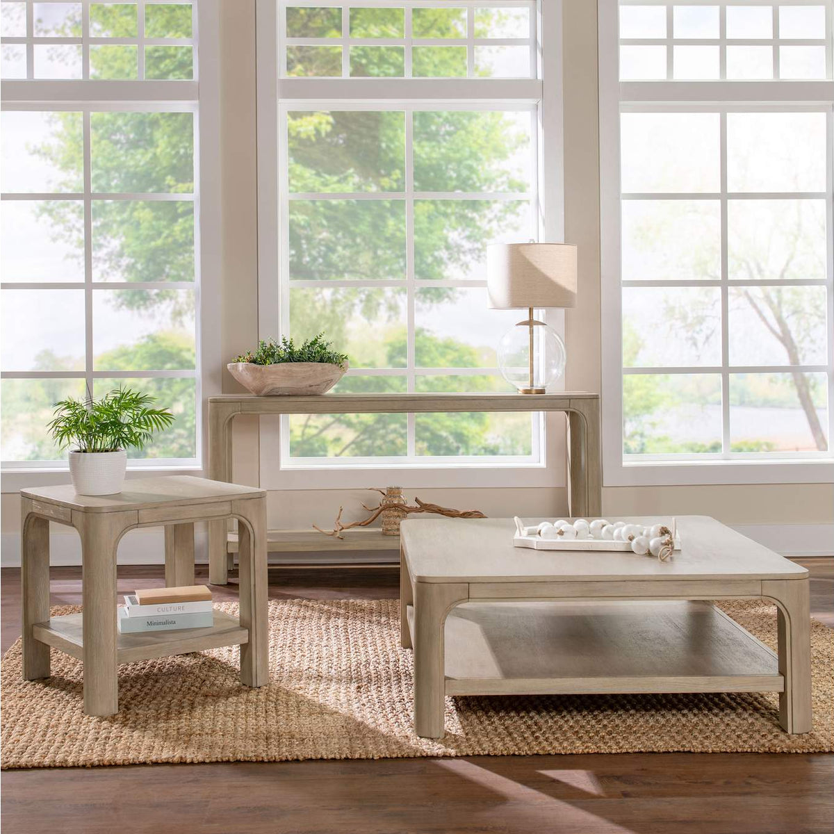 723489 Solano 64-inch Entryway Console Sofa Table Weathered Mango