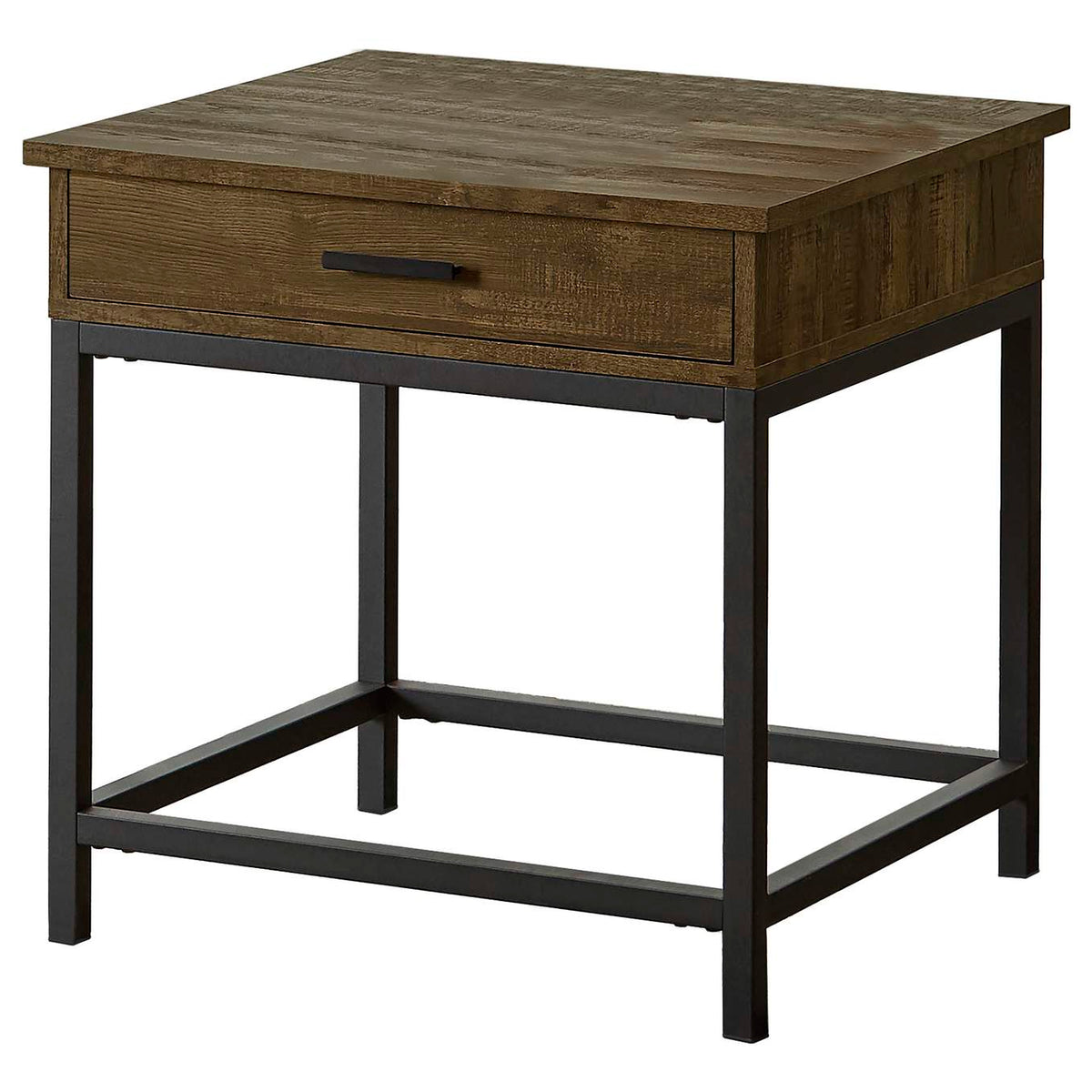 723778-S2 Byers 2-piece Lift Top Coffee and End Table Set Brown Oak
