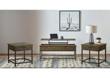 723778-S3 Byers 3-piece Lift Top Coffee and End Table Set Brown Oak