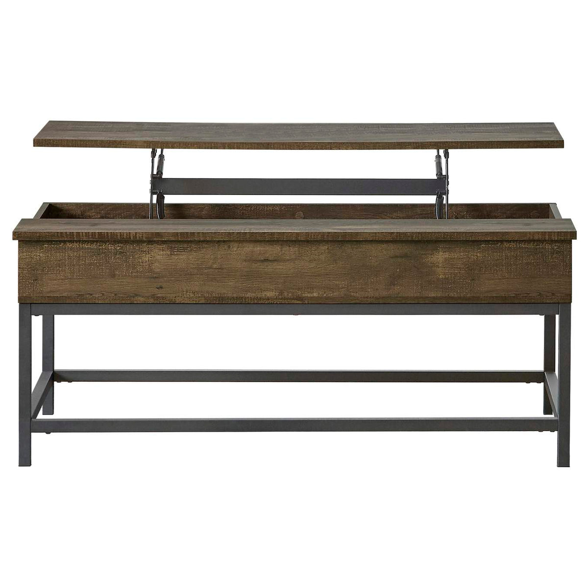 723778-S3 Byers 3-piece Lift Top Coffee and End Table Set Brown Oak