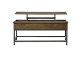723778-S3 Byers 3-piece Lift Top Coffee and End Table Set Brown Oak