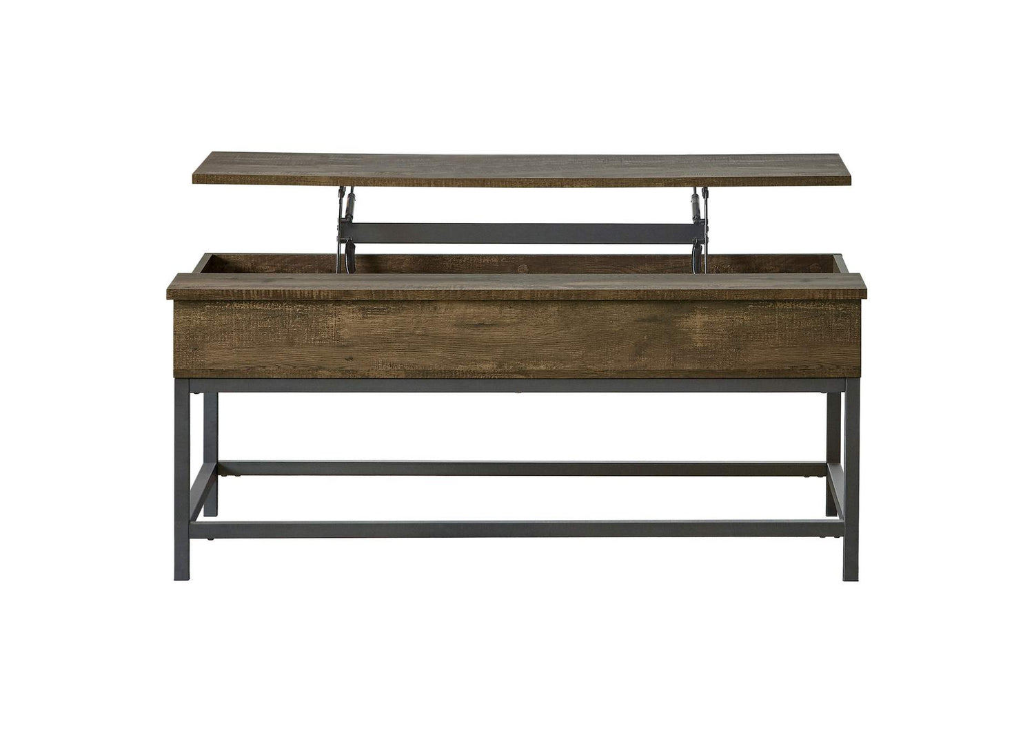 Byers Engineered Wood Lift Top Coffee Table Brown Oak