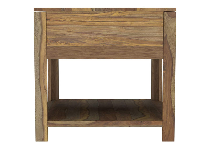 723887 Esther 1-drawer Solid Wood Side End Table Natural Sheesham